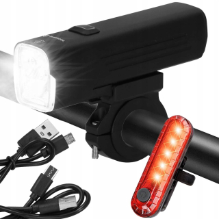 LED BICYKLOVÉ SVETLO PREDNÉ PRE USB STRONG ZADNÝ SET SVETLO NA RIADITEĽKY